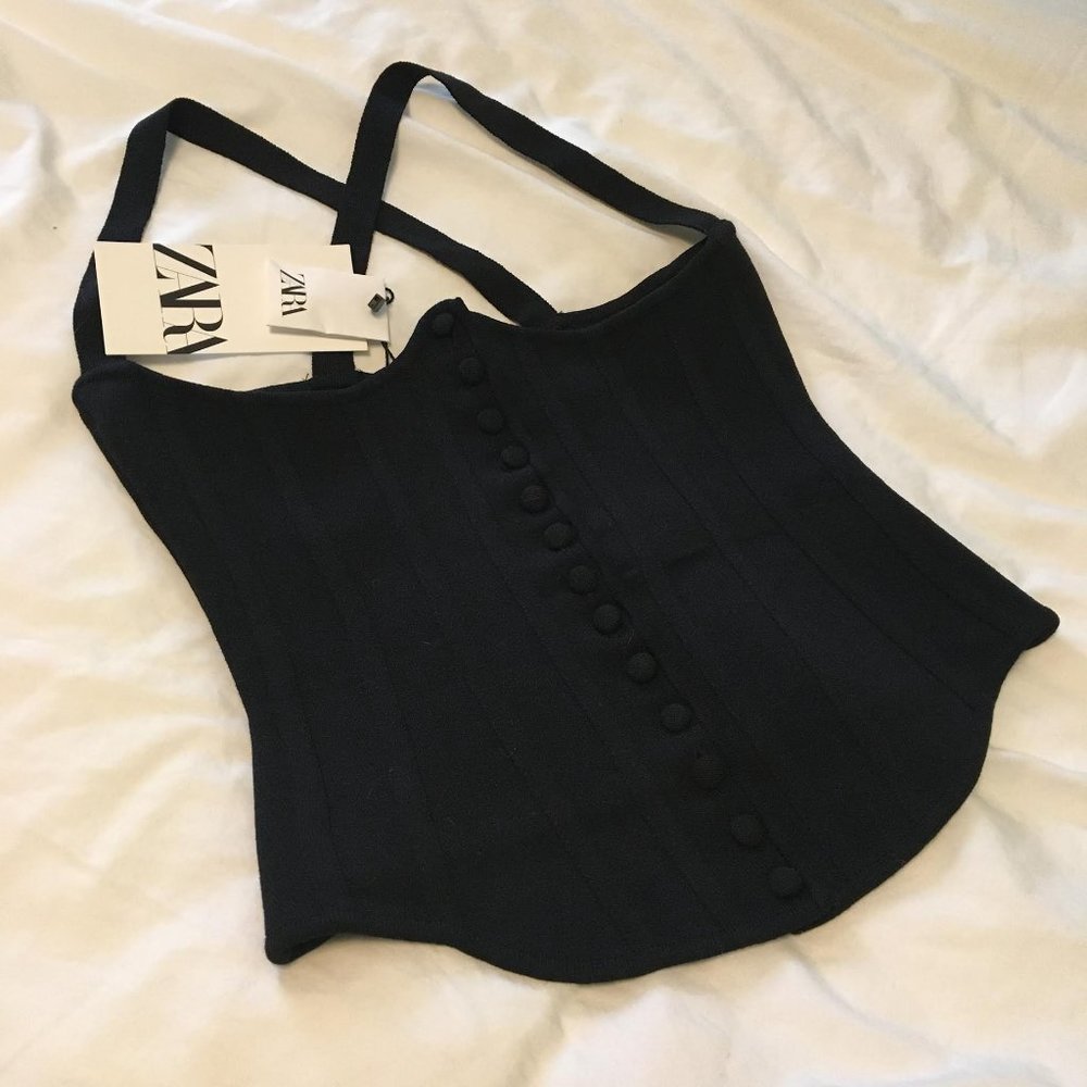Zara Knit Corset Underbust Top